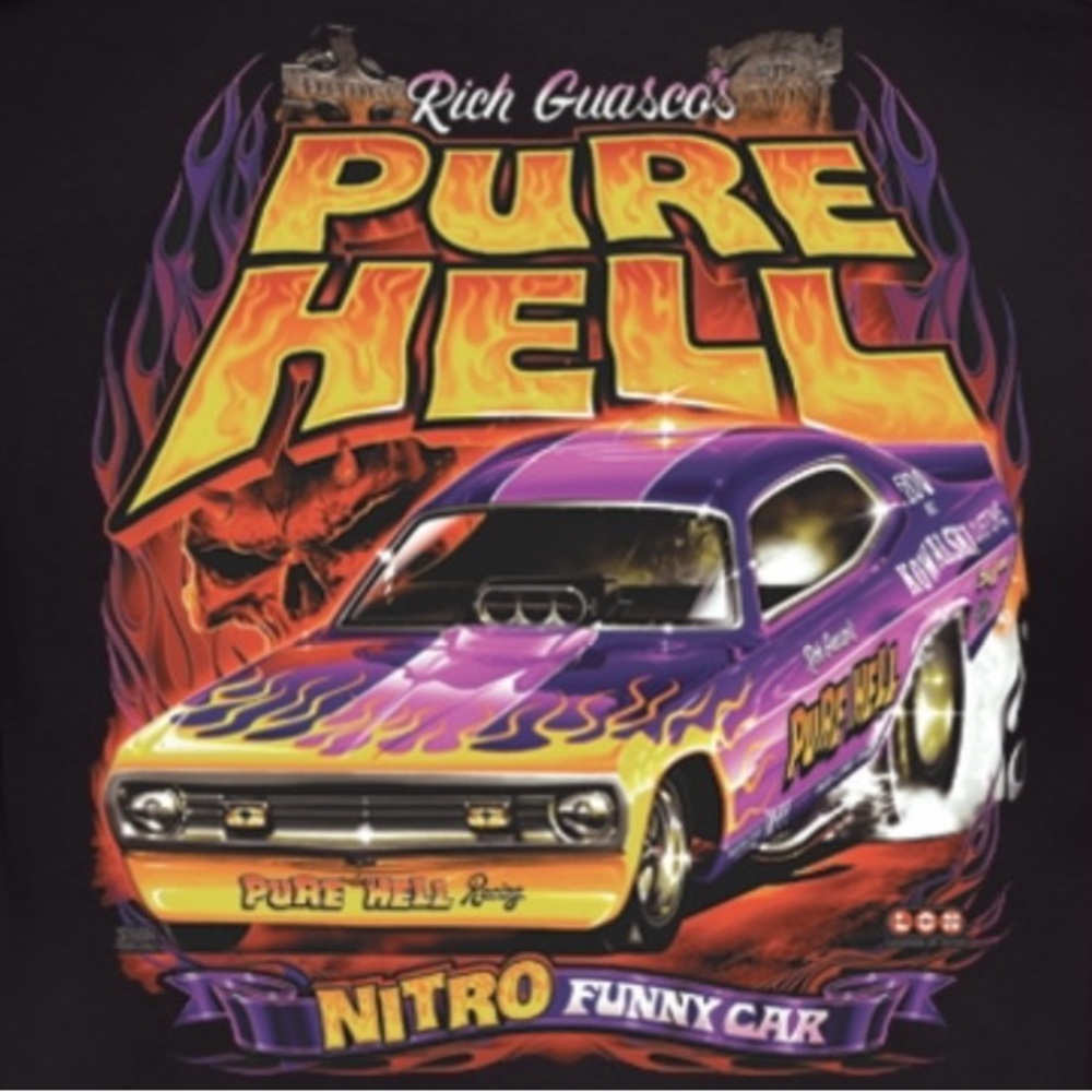 Pure Hell Nitro Funny Car Graphic Tee